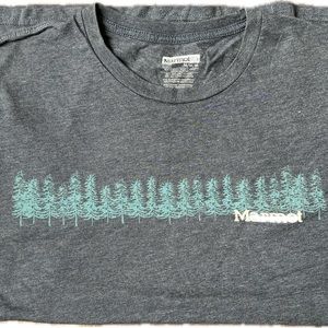 Marmot men’s medium blue treeline shirt